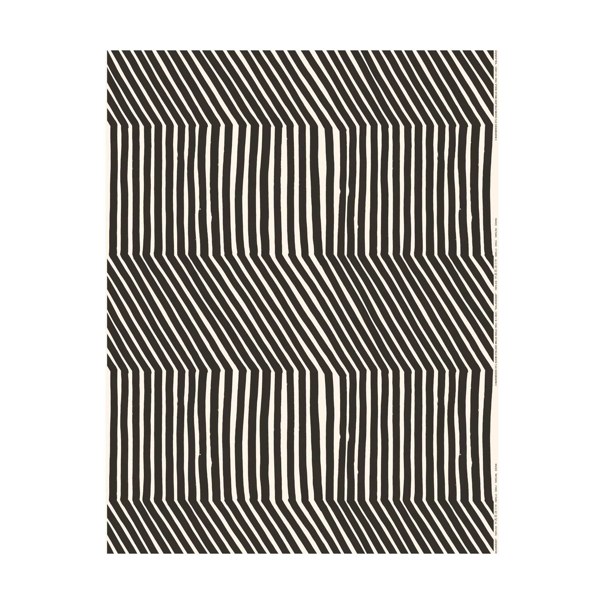 Kalasääski oilcloth, Cotton-coal Marimekko