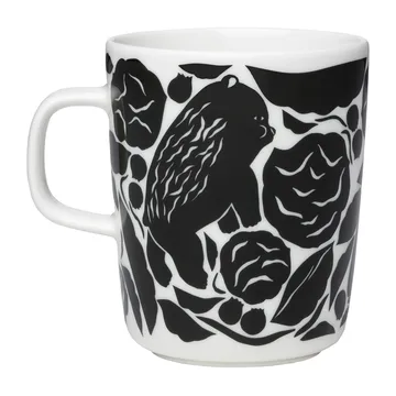 Karhuemo mug 2.5 dl - White-dark green - Marimekko