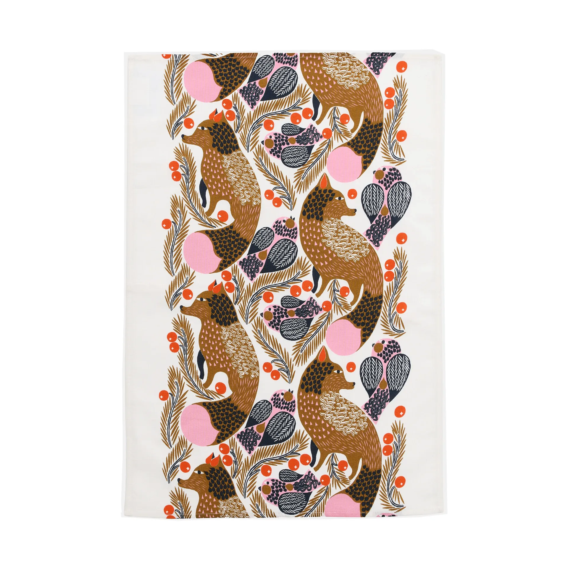 Ketunmarja kitchen towel 47x70 cm, White-multicolour Marimekko