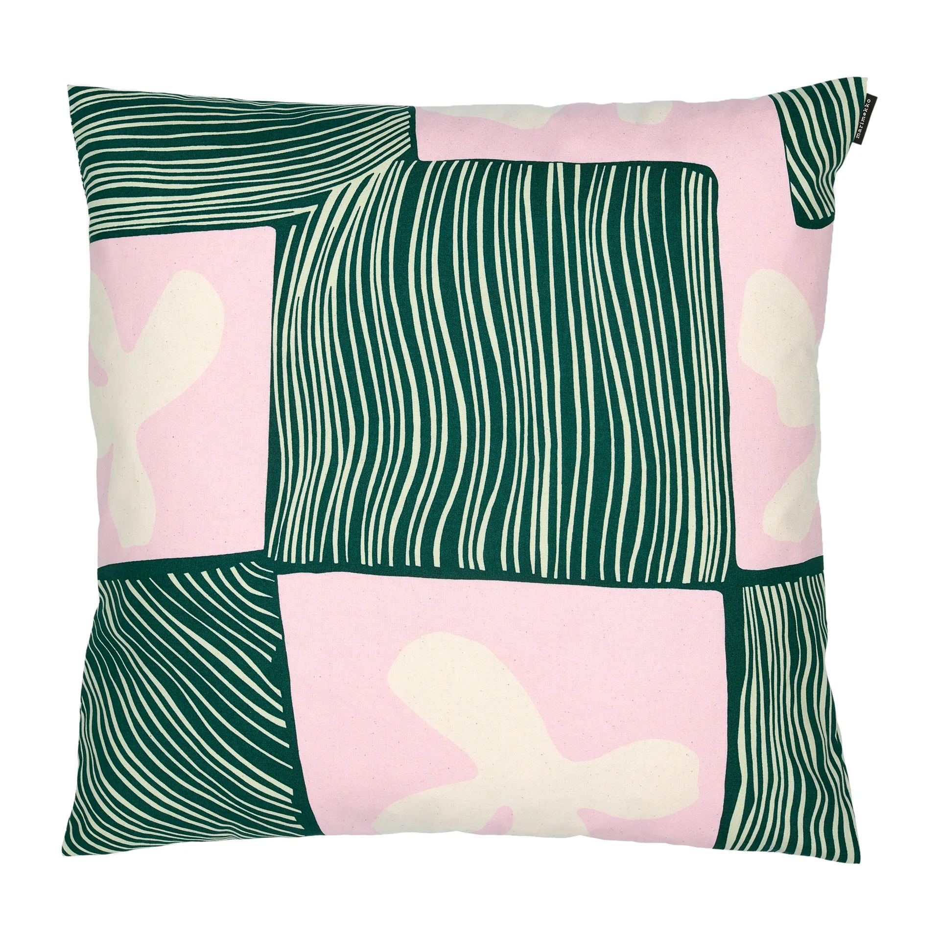Korkeuksissa pillowcase 50x50 cm, Green-pink Marimekko
