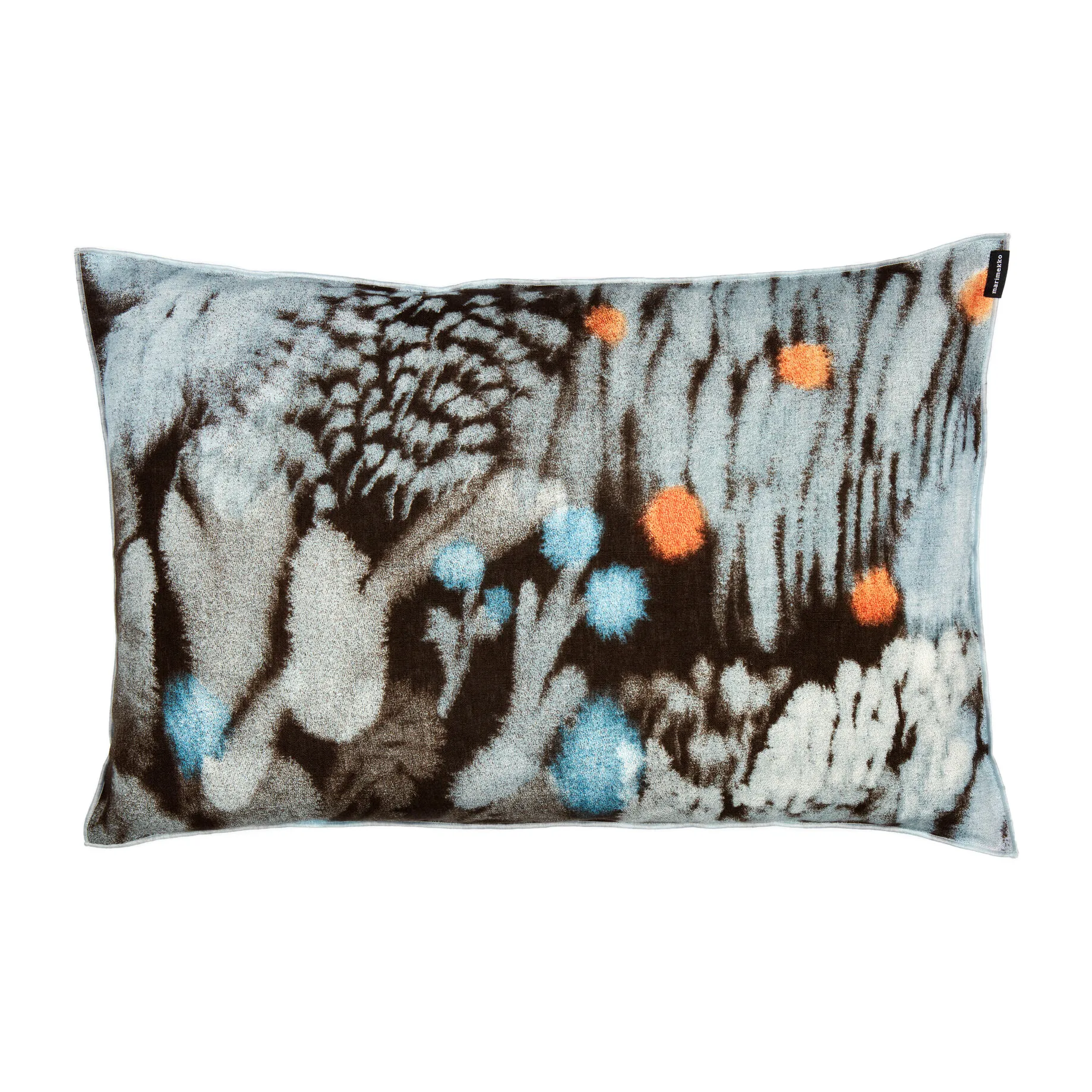 Kuisma pillowcase 40x60 cm, Dark brown-red-blue Marimekko