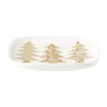 Kuusikossa saucer 10x10 cm - White-gold - Marimekko