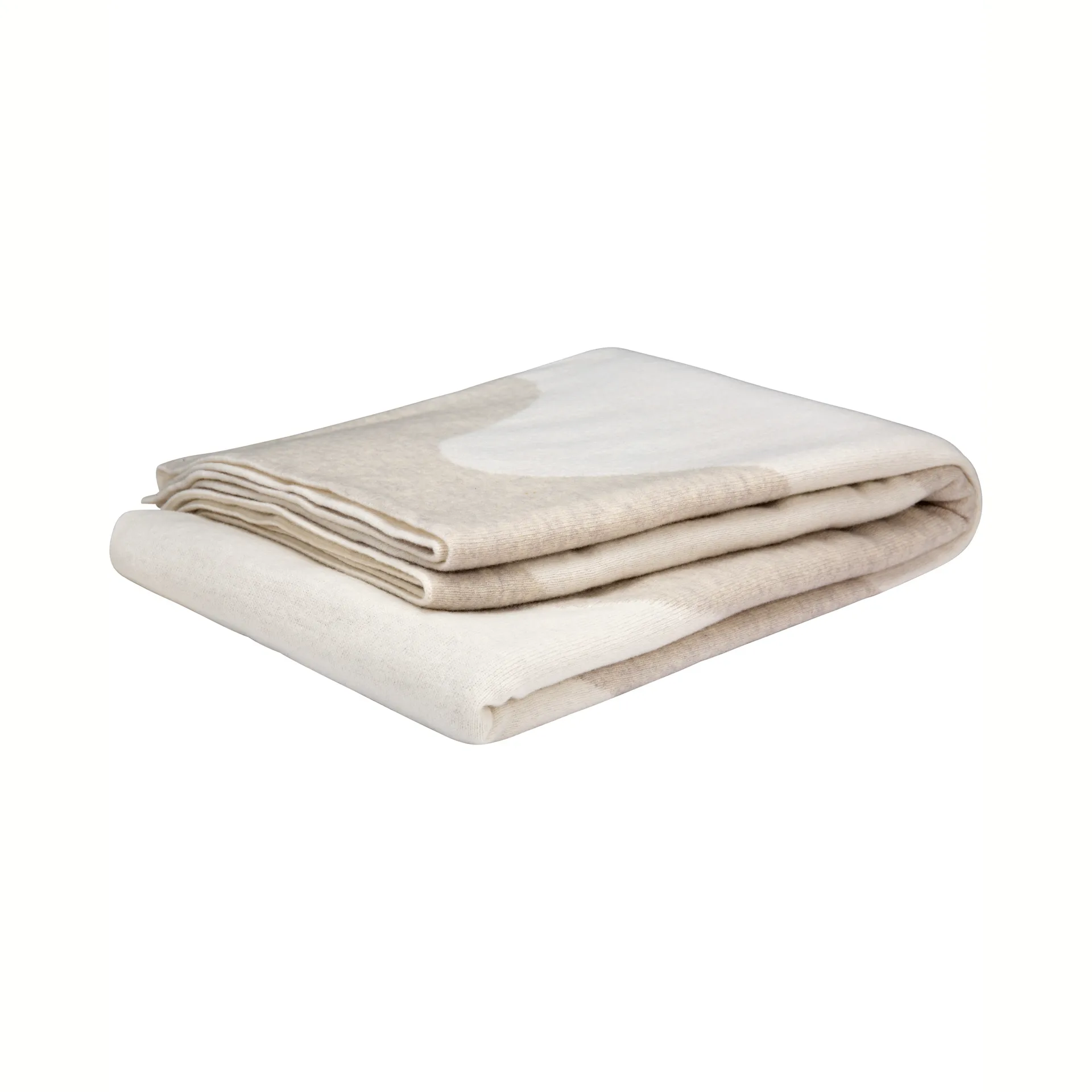 Lokki blanket knitted 130x180 cm, beige-white Marimekko