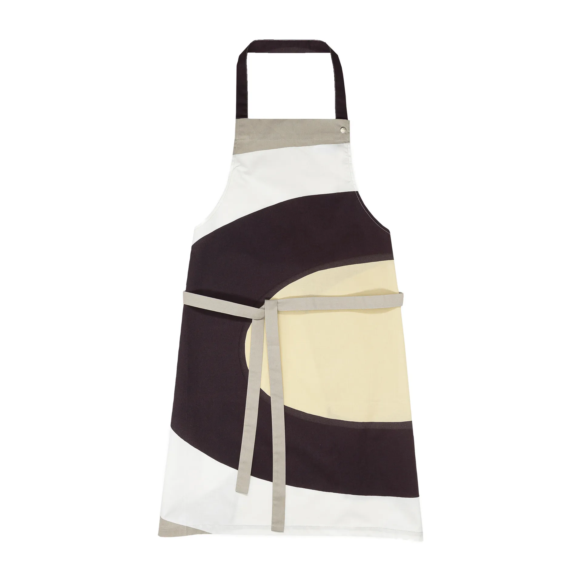 Melooni apron, grey-white-beige Marimekko