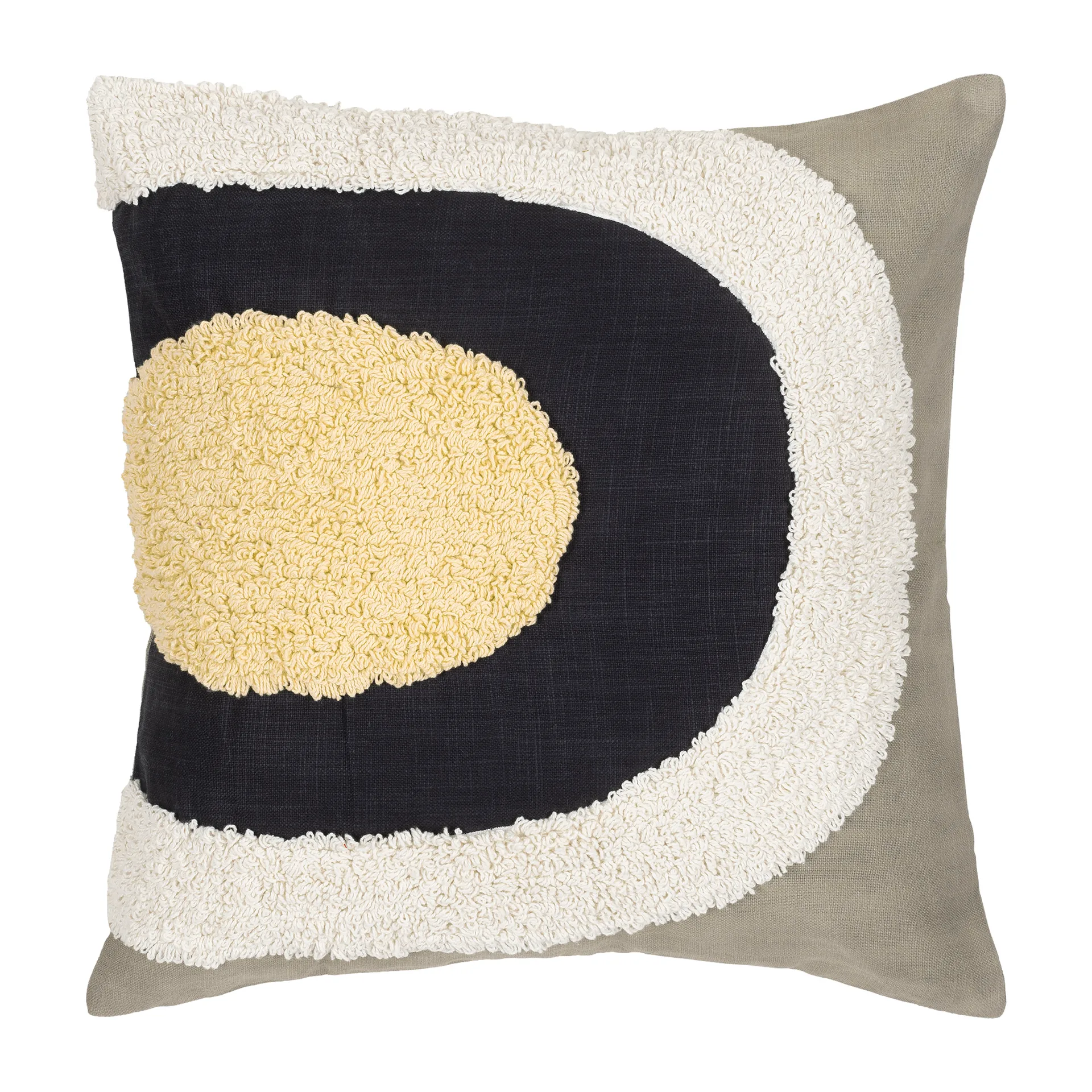 Melooni pillowcase 50x50 cm, grey-white-yellow Marimekko
