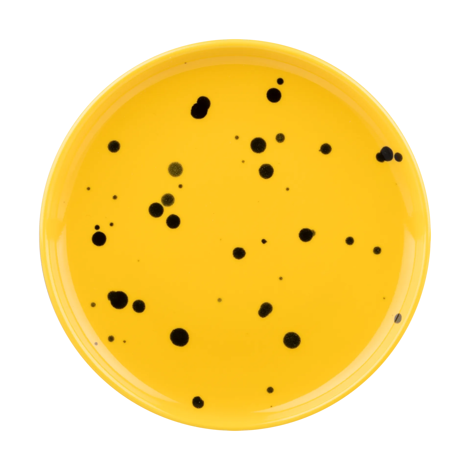 Oiva plate Ø13.5 cm, Yellow-black Marimekko