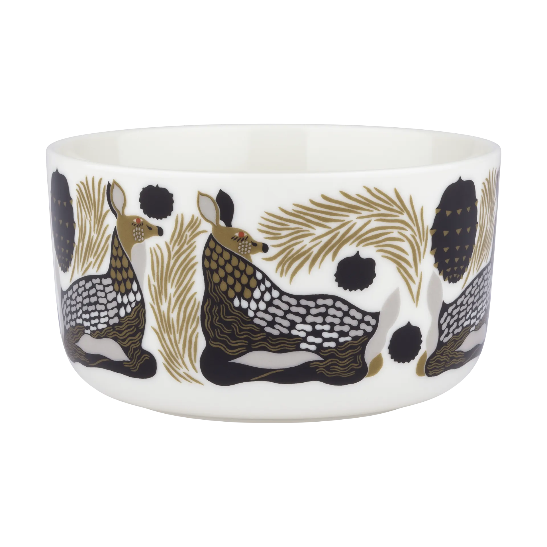 Peura bowl 5 dl, White-coal-mud-light grey Marimekko