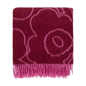 Piirto Unikko throw 130x170 cm - Burgundy-fuchsia - Marimekko
