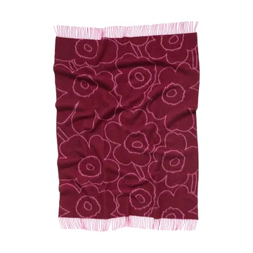 Piirto Unikko throw 130x170 cm - Burgundy-fuchsia - Marimekko