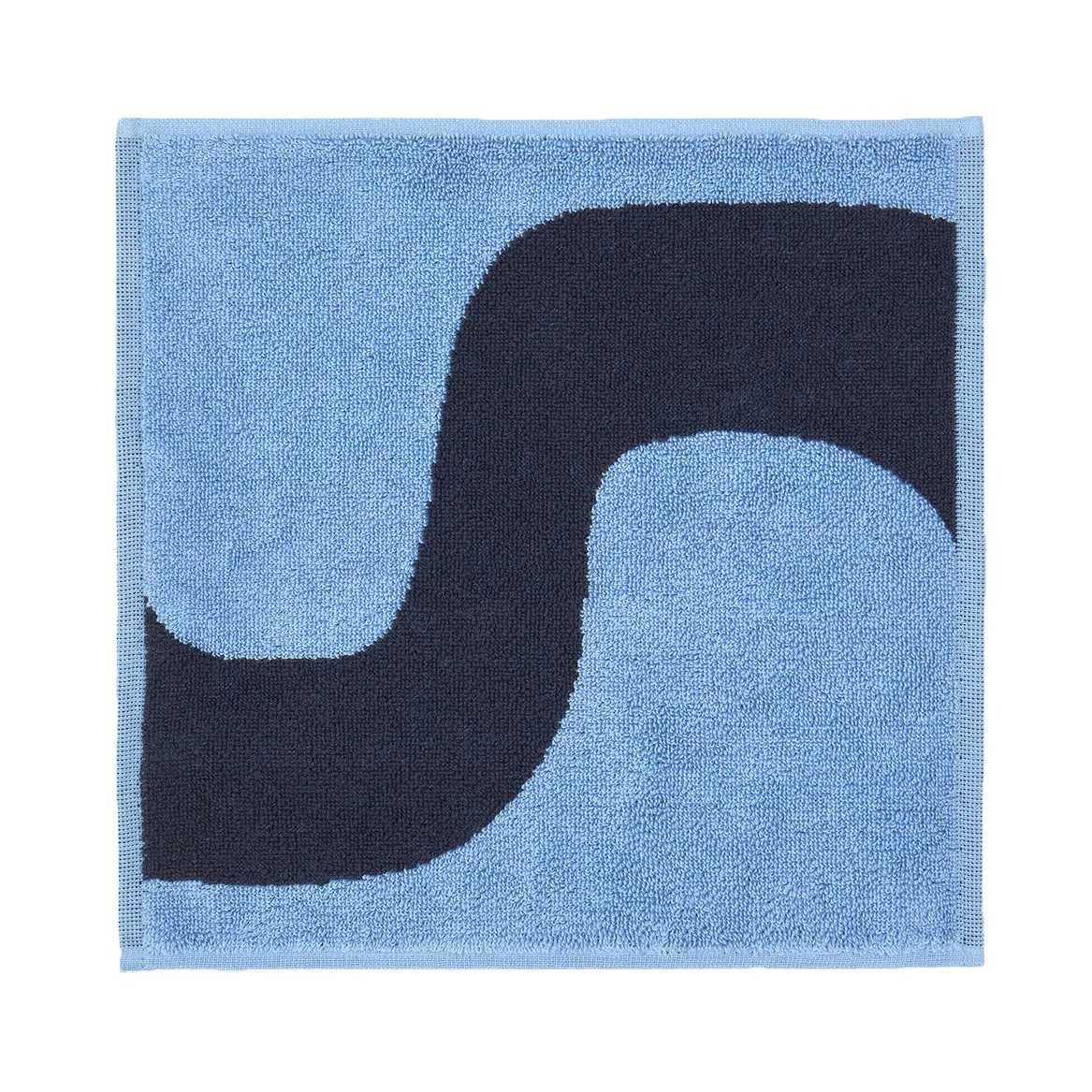Seireeni mini towel 30x30 cm, Dark blue-blue Marimekko