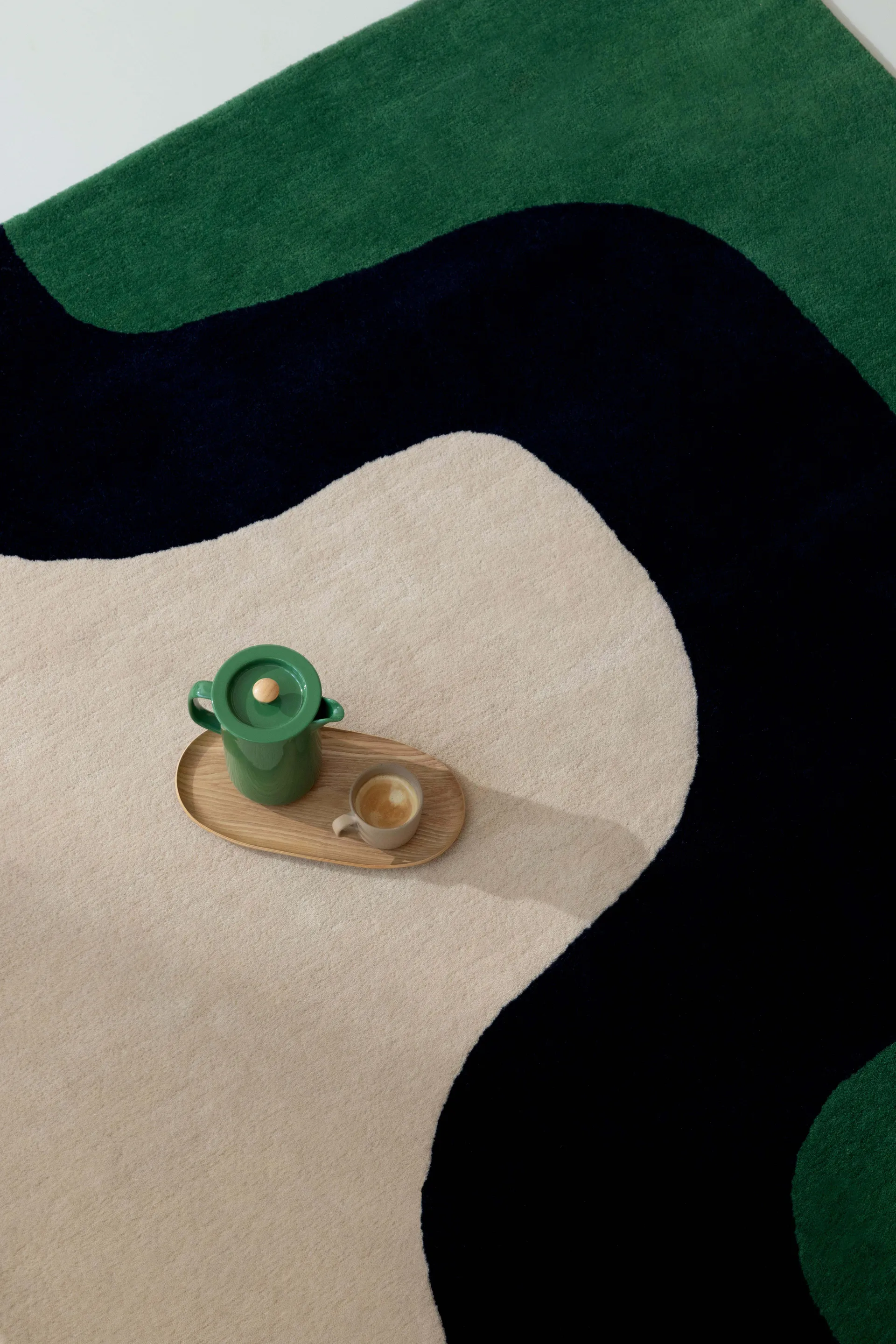 Seireeni wool rug, Green, 200x280 cm Marimekko