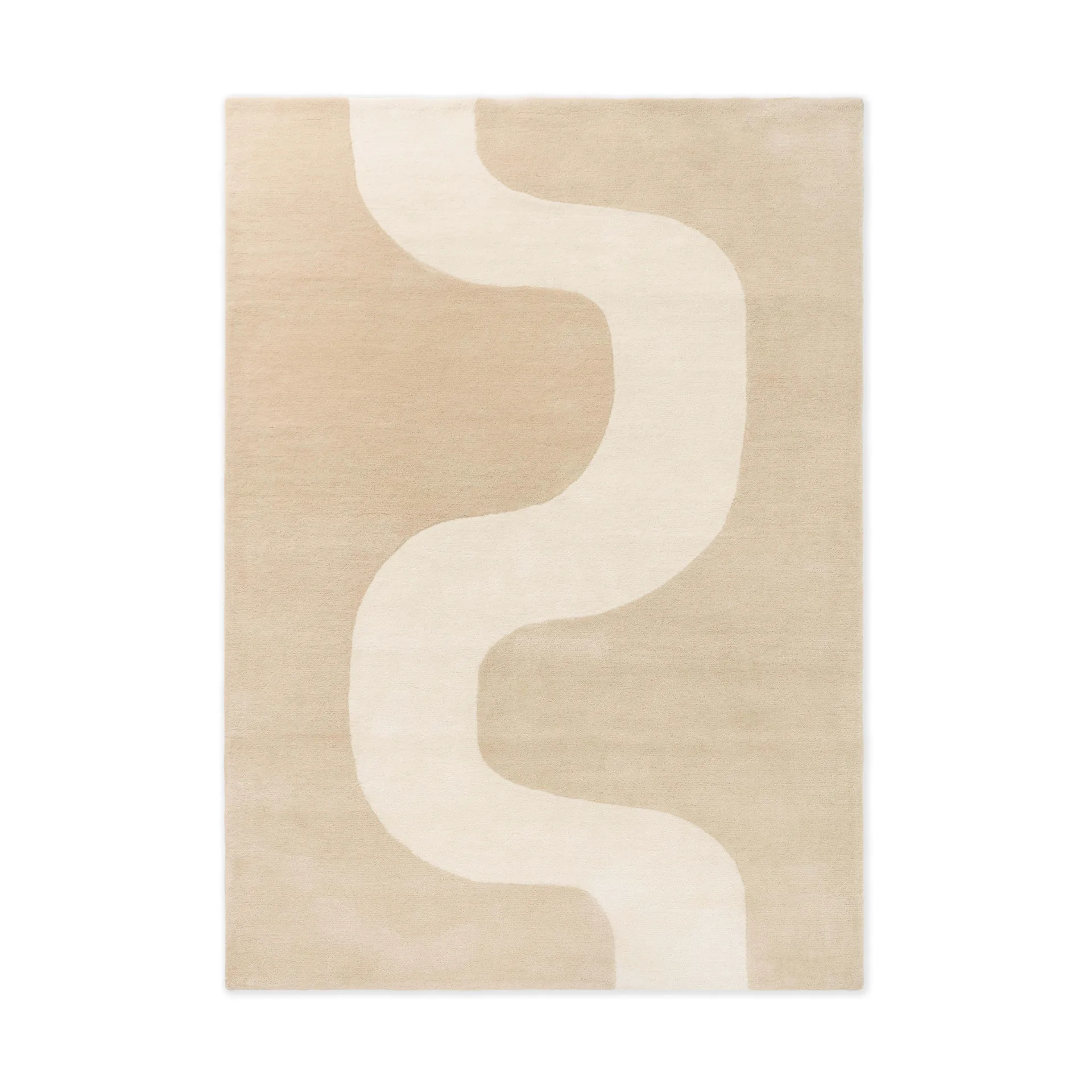 Seireeni wool rug, Warm beige, 200x280 cm Marimekko