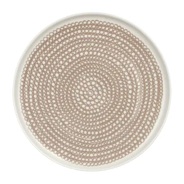 Siirtolapuutarha plate small Ø20 cm - White-clay - Marimekko