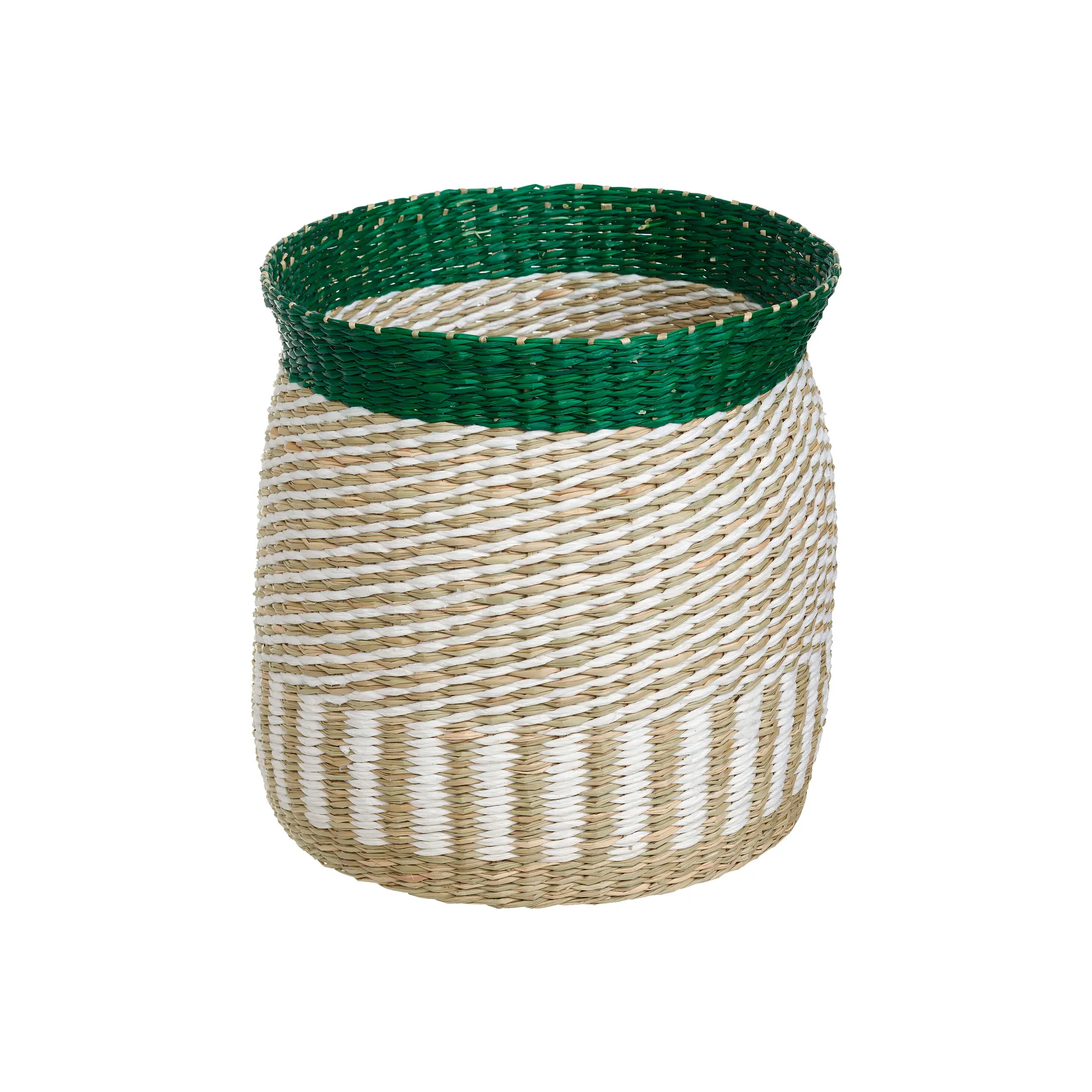 Silkkikuikka storage box 27 cm, White-beige-green Marimekko
