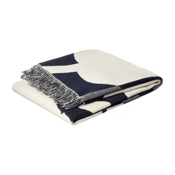 Suur Unikko throw 130x170 cm - Dark blue-sand-off white-gold - Marimekko