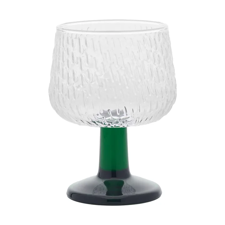 Syksy wine glass 2,5 dl - Clear-green - Marimekko