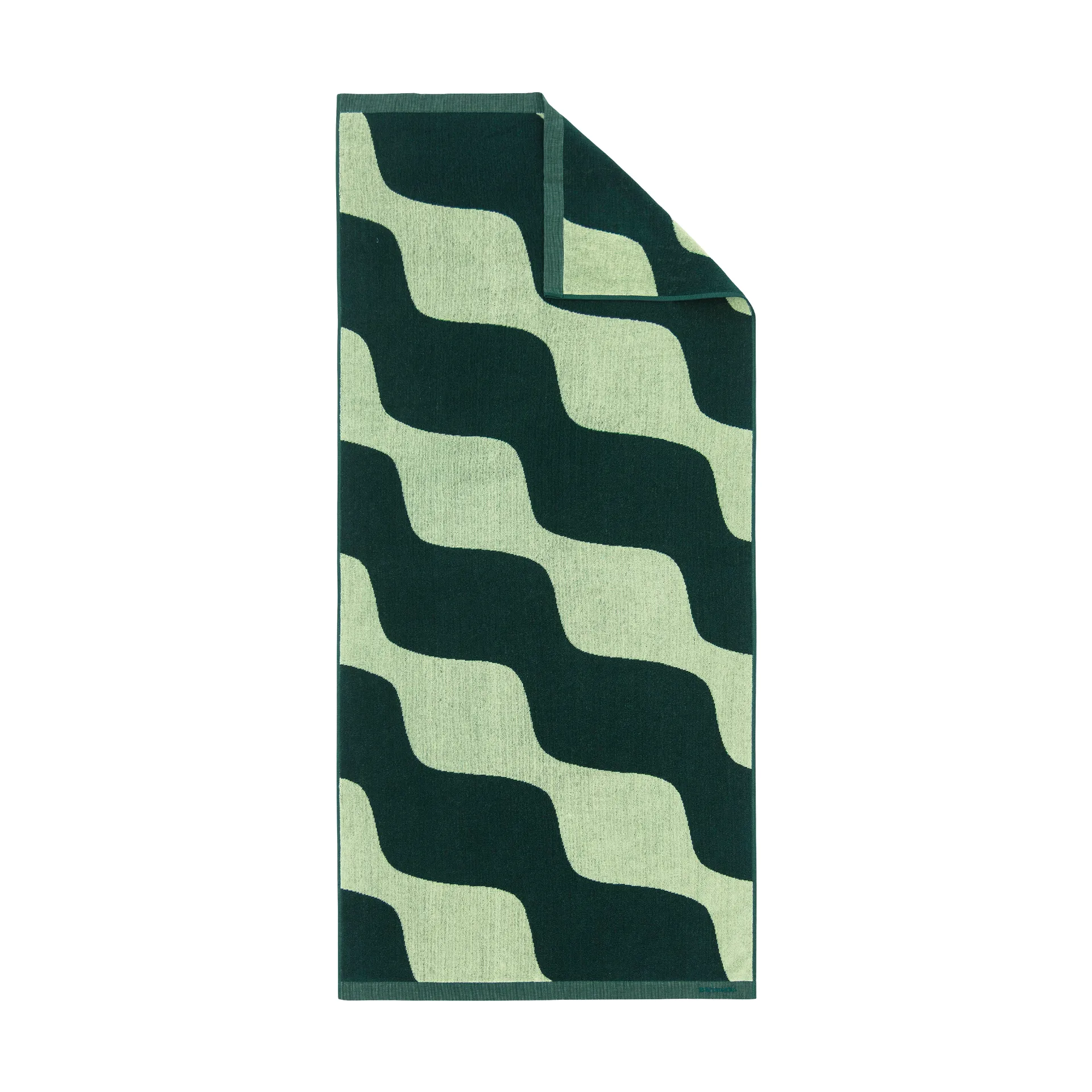 Taifuuni bath towel 70x150 cm, Pear-dark green Marimekko