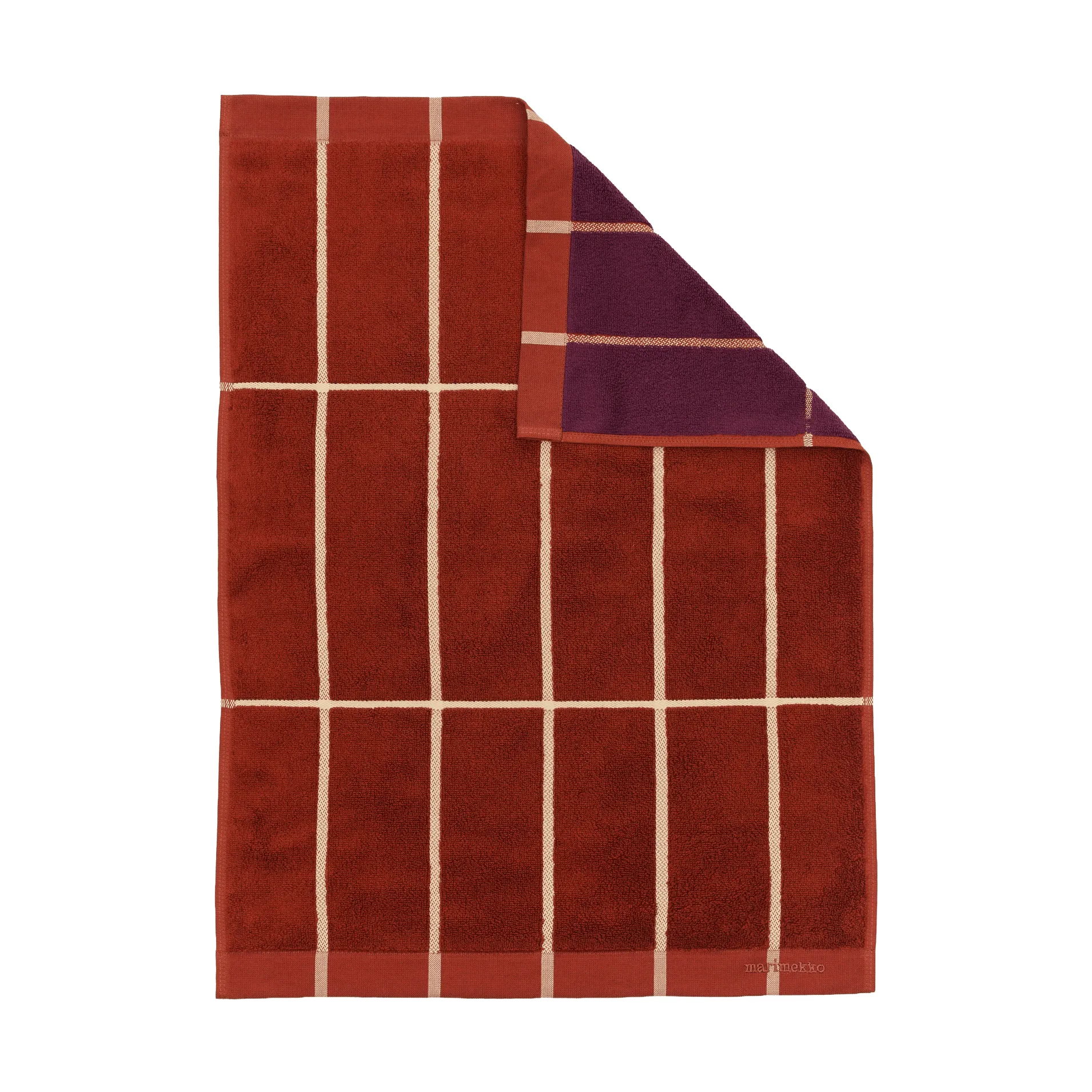 Tiiliskivi towel 50x70 cm, Brick-plum-hay Marimekko