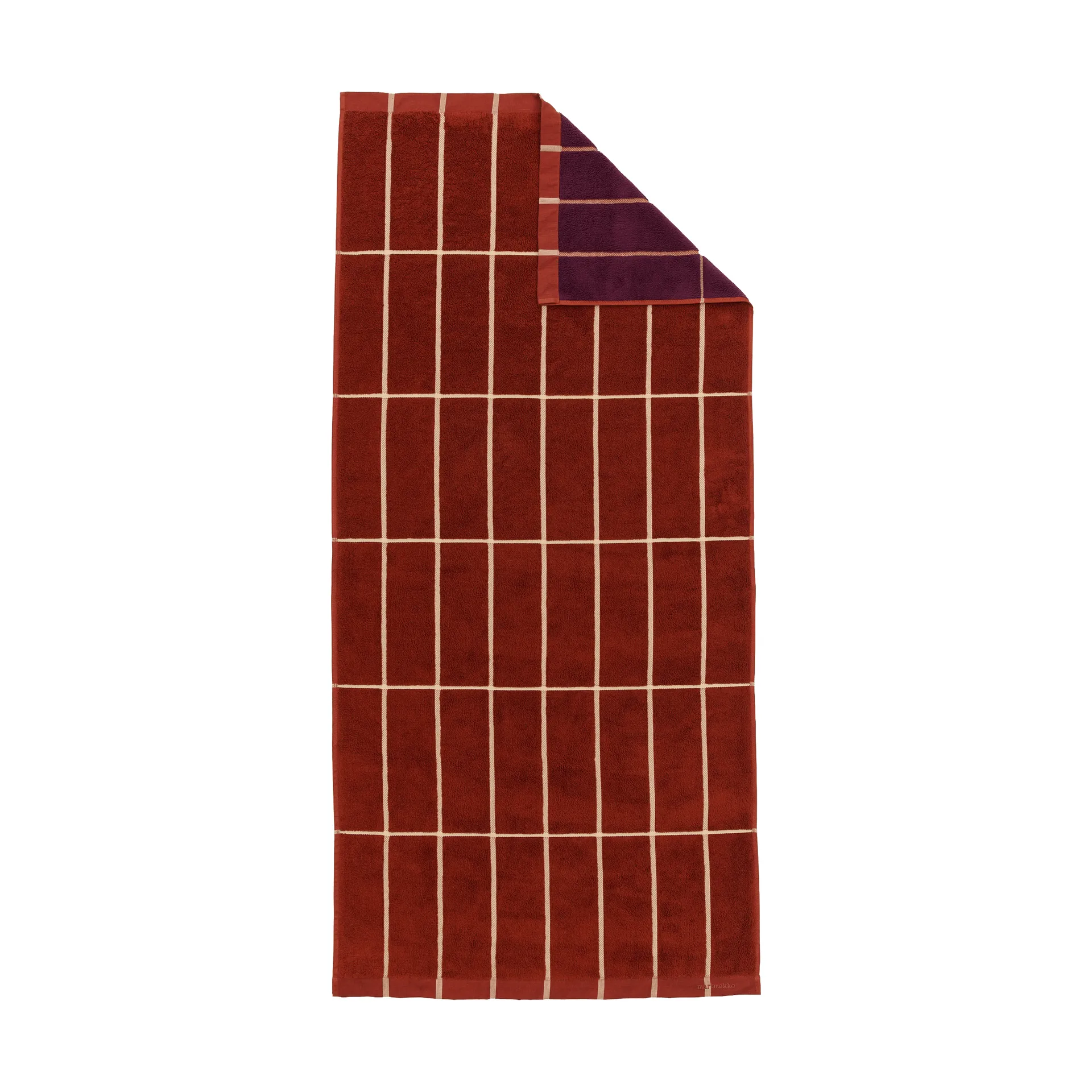 Tiiliskivi towel 70x150 cm, Brick-plum-hay Marimekko