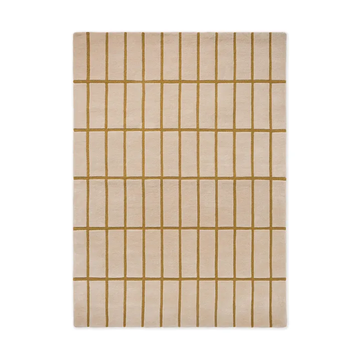 Tiiliskivi wool rug - Bronze yellow, 200x280 cm - Marimekko