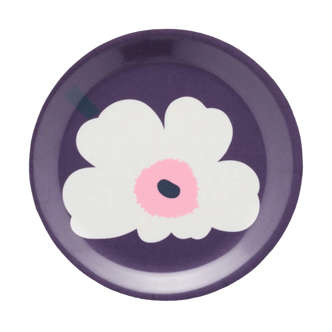 Unikko coasters, Plum-white-rose, Ø11 cm Marimekko