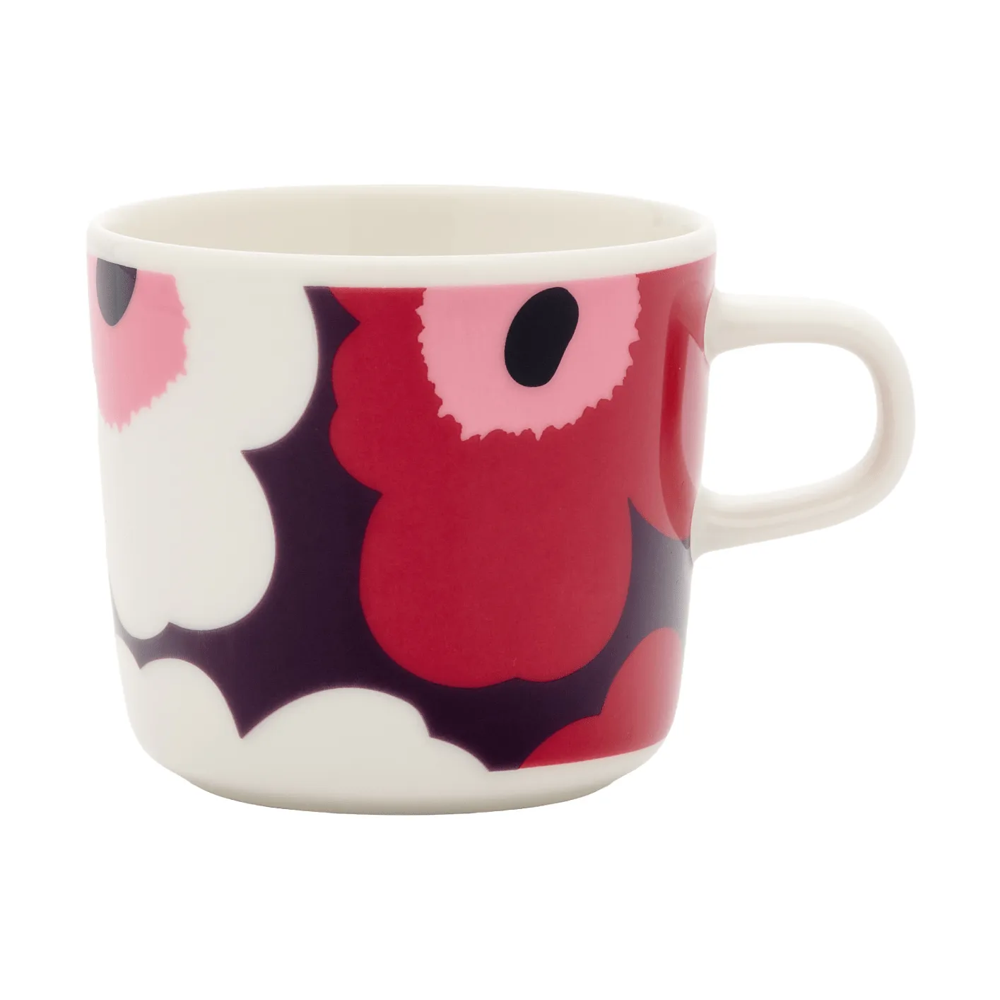 Unikko coffee cup 20 cl, White-plum-cranberry-pink Marimekko