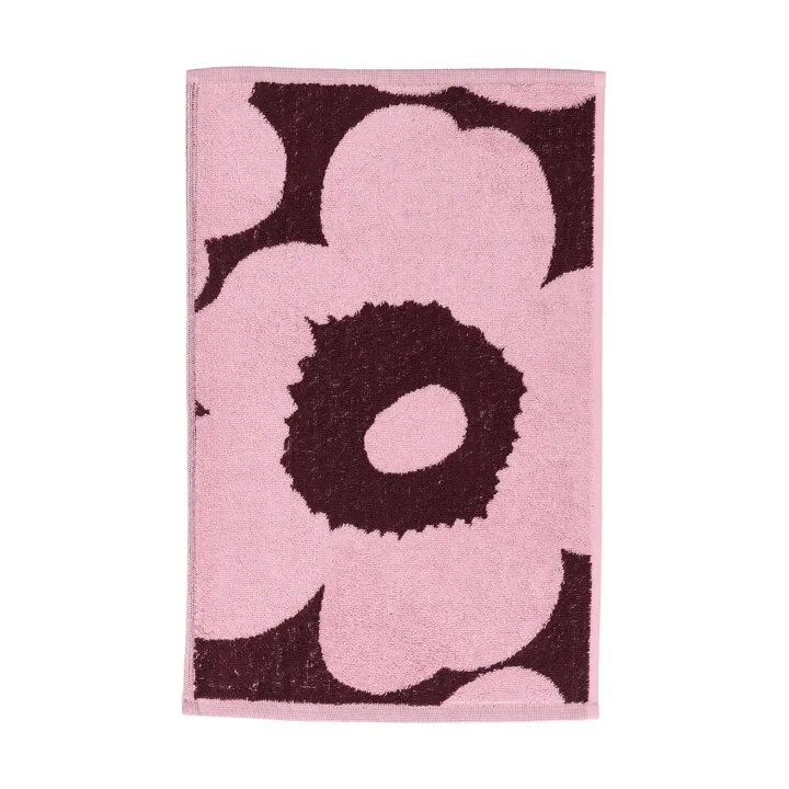 Unikko guest towel 30x50 cm - Plum-pink - Marimekko