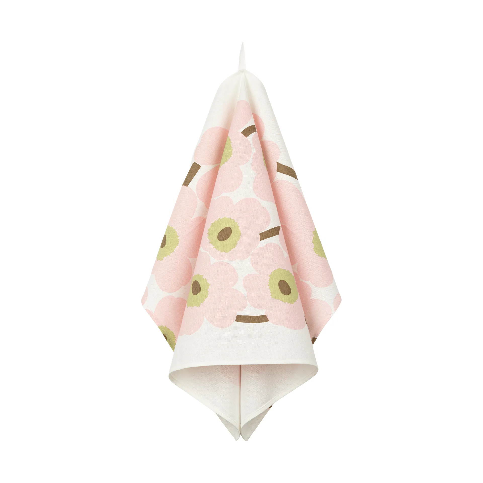 Unikko kitchen towel 43x70 cm, Off white-pink-pear-sand Marimekko