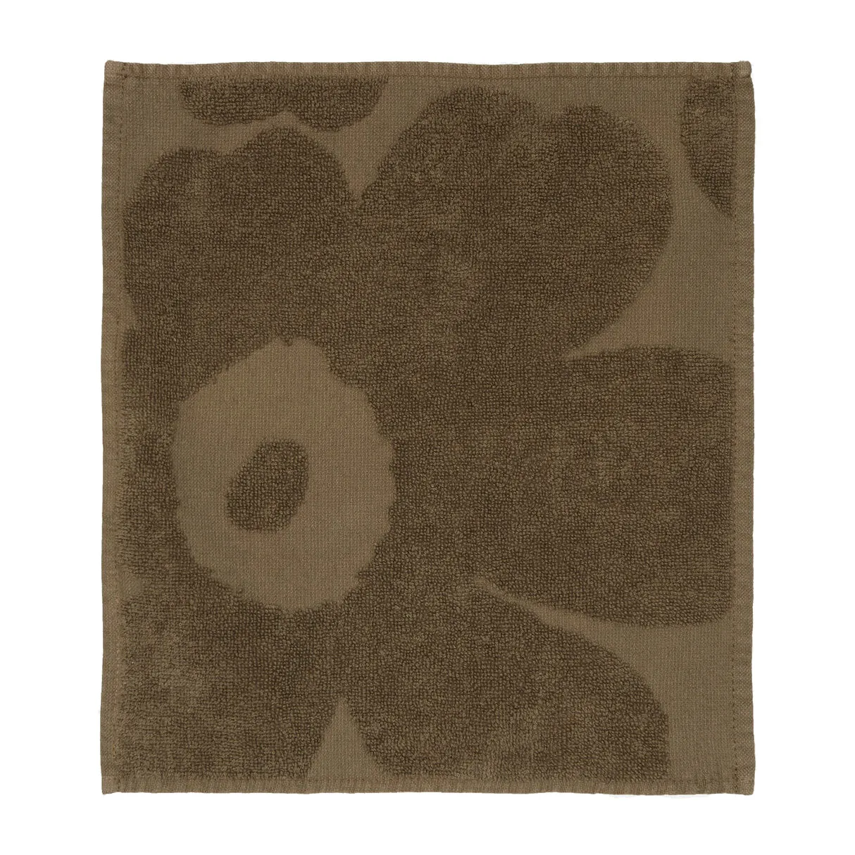 Unikko mini towel 30x30 cm, dark sand Marimekko