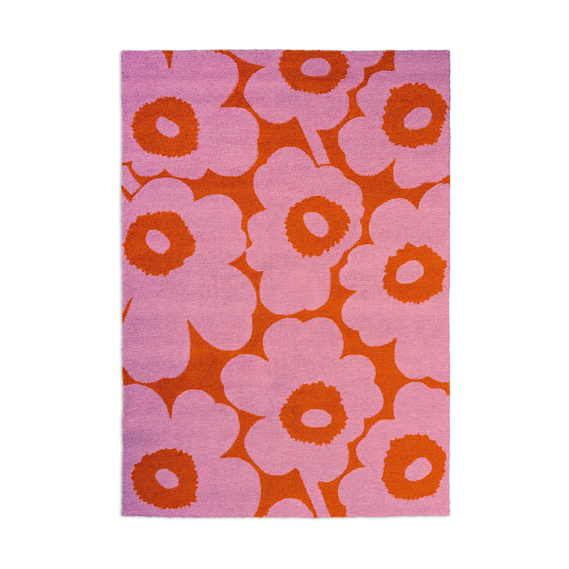 Unikko outdoor rug, Pink-orange, 160x230 cm Marimekko