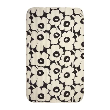 Unikko sheet 160x260 cm - charcoal, off white - Marimekko