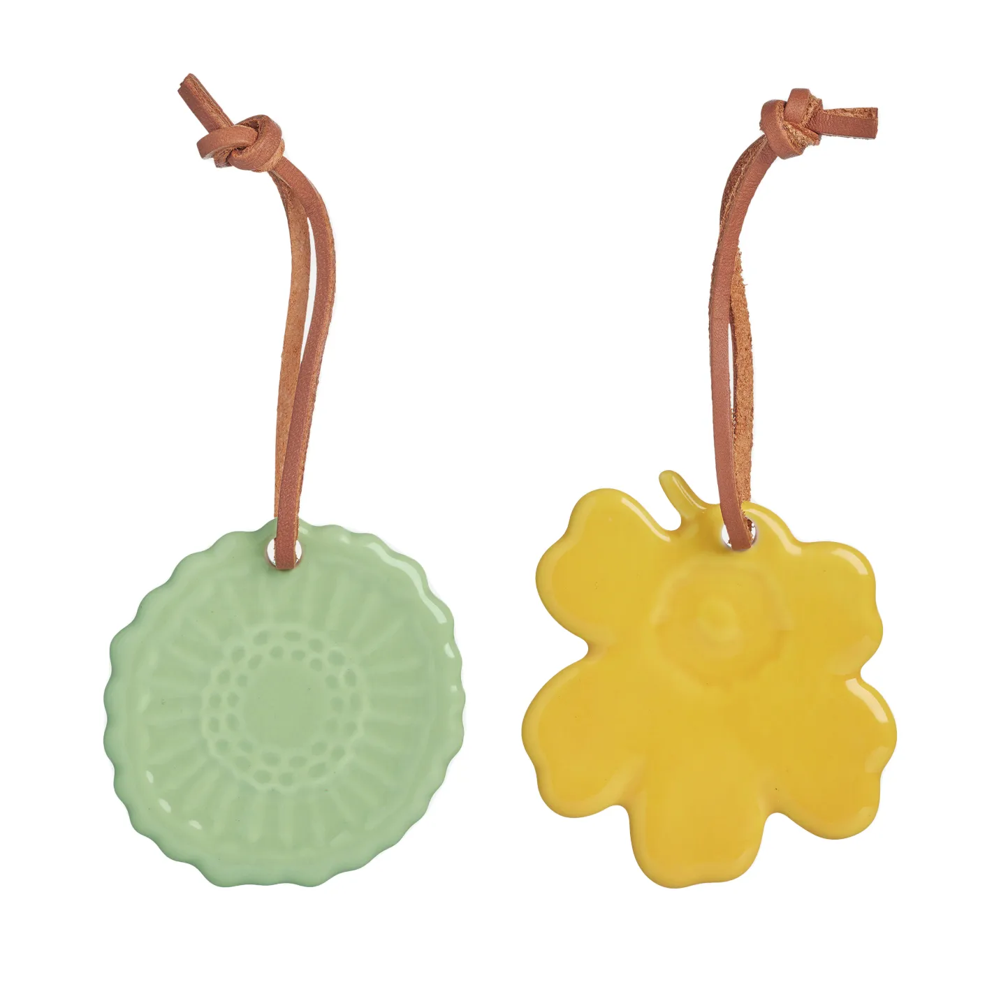 Unikko Siirtolapuutarha Easter decoration 2-pack, Yellow-mint Marimekko