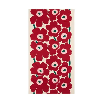 Unikko tablecloth - Off white-cranberry-rose, 135x250 cm - Marimekko