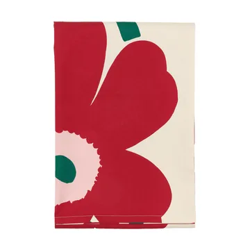 Unikko tablecloth - Off white-cranberry-rose, 135x250 cm - Marimekko