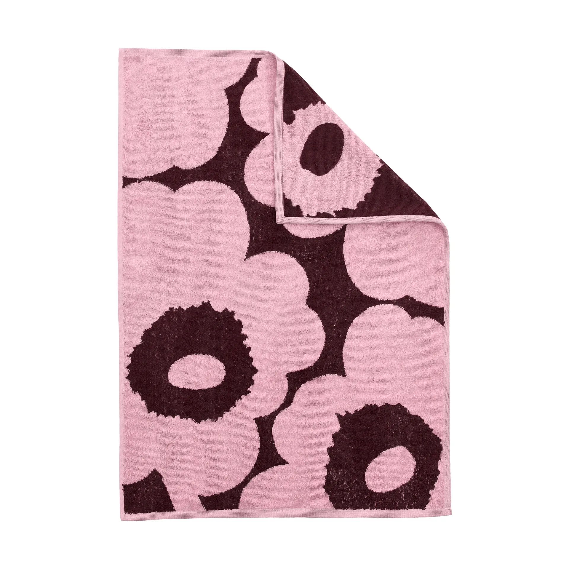 Unikko towel 50x70 cm, Plum-pink Marimekko