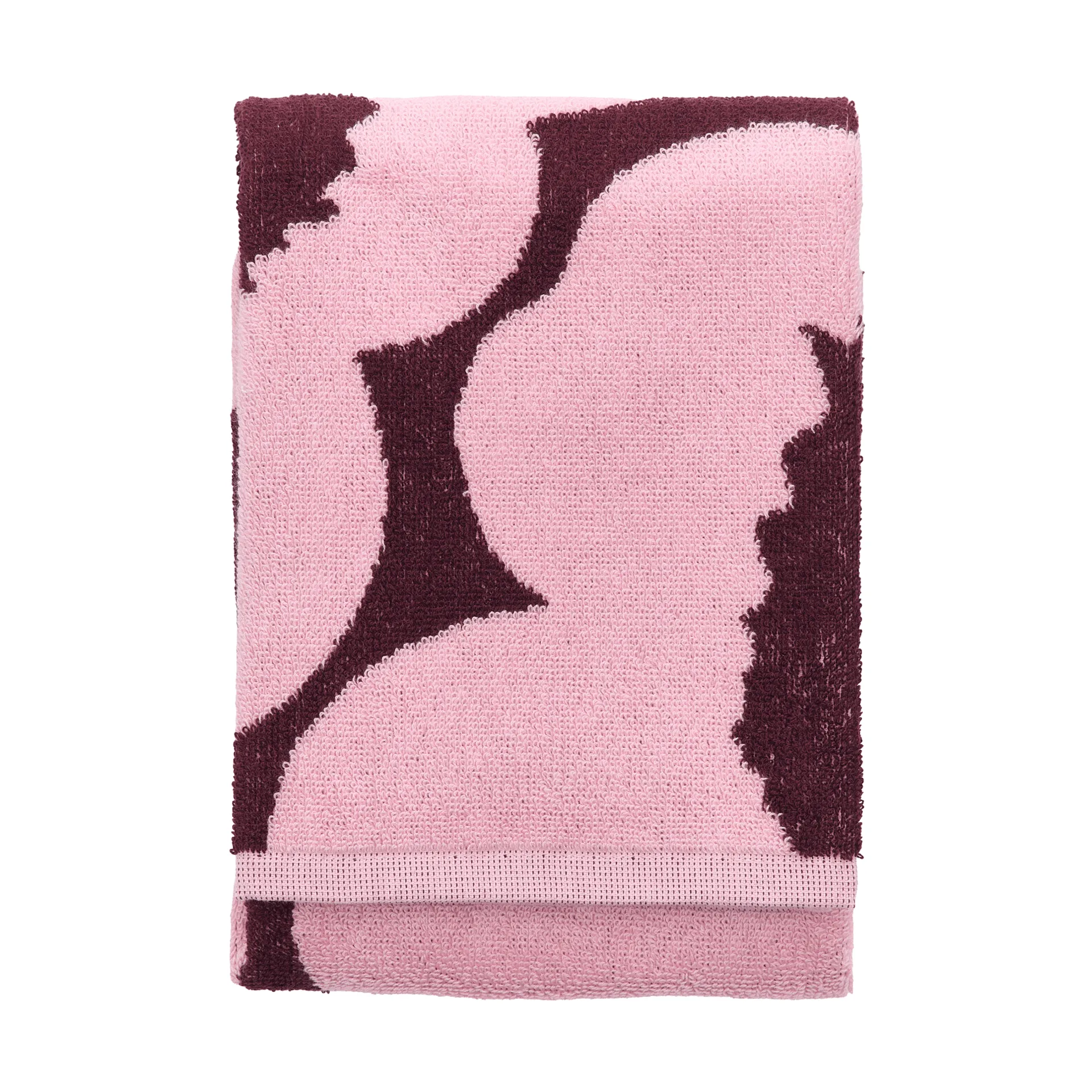 Unikko towel 50x70 cm, Plum-pink Marimekko