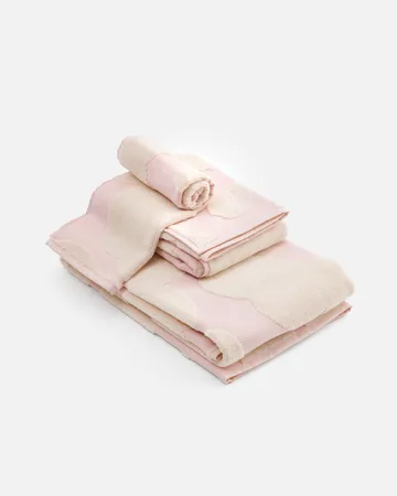 Unikko towel set 3 pieces - White-light pink - Marimekko
