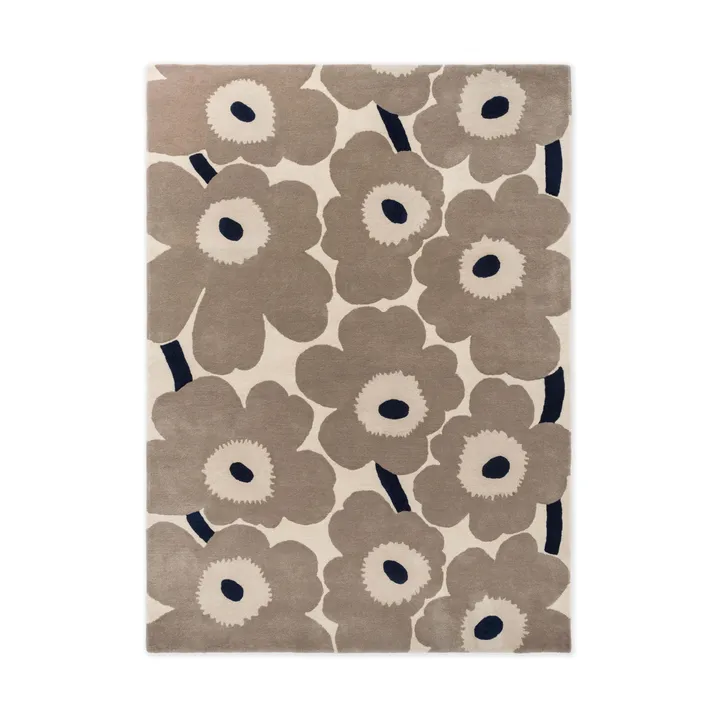 Unikko wool rug - Greige, 140x200 cm - Marimekko