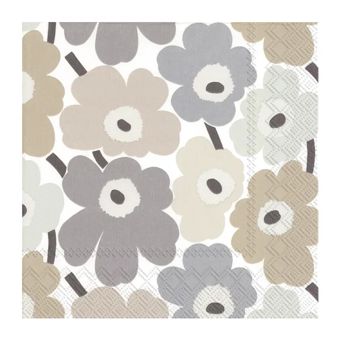 Unikot napkin 33x33 cm 20-pack, Linen Marimekko