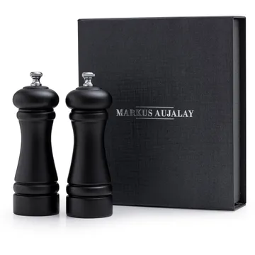 Markus salt- & pepper mill set - Black - Markus Aujalay