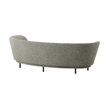 Dandy 3-seater sofa - Black oak - Kirkby Design, Spiral - 23 Monochrome - Massproductions