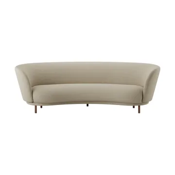 Dandy 3-seater sofa - Walnut-Ecriture 240 - Massproductions