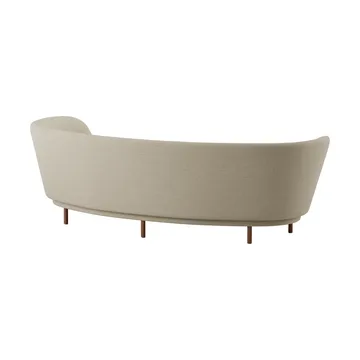 Dandy 3-seater sofa - Walnut-Ecriture 240 - Massproductions