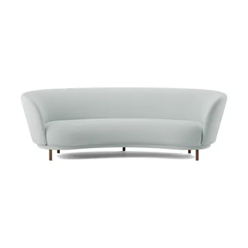 Dandy 3-seater sofa - Walnut-Linara 253 Swedish Grey - Massproductions