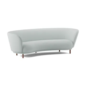 Dandy 3-seater sofa - Walnut-Linara 253 Swedish Grey - Massproductions