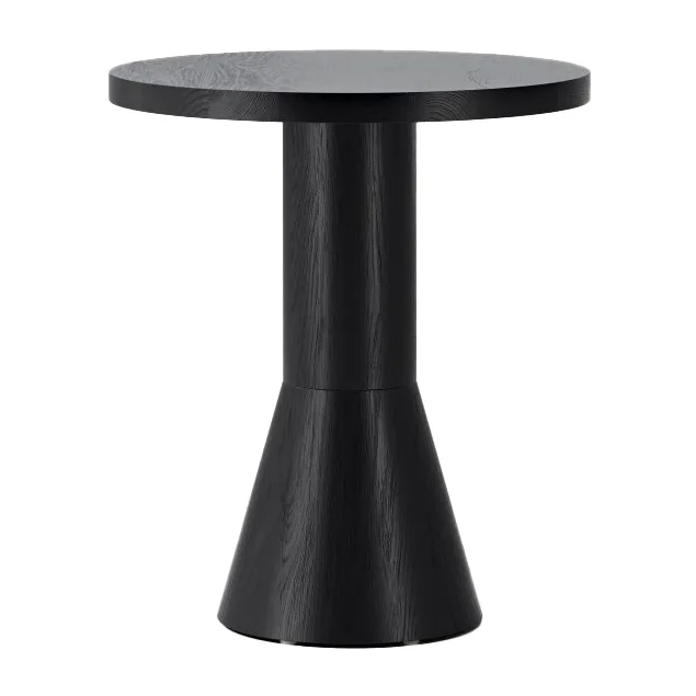 Draft table 50 cm, Black stained ash Massproductions