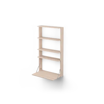 Gridlock - M1-A4-0-D shelf with writing table - Natural Ash - Massproductions