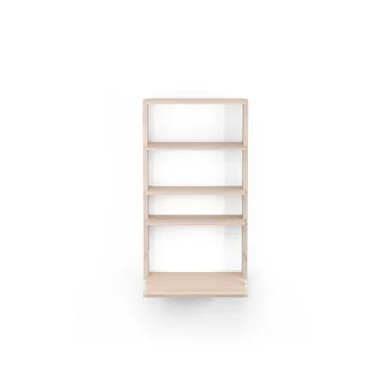 Gridlock - M1-A4-0-D shelf with writing table - Natural Ash - Massproductions