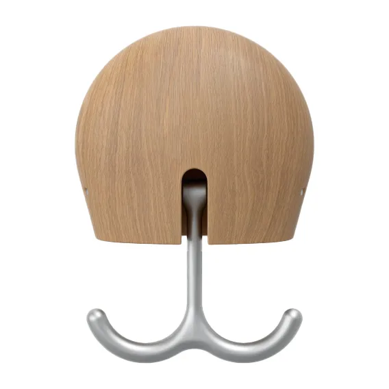 Hercule wall hook, Oiled oak Massproductions