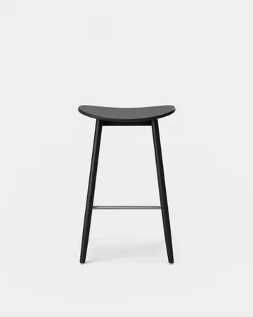 Icha barstool 65 cm - Black stained beech - Massproductions